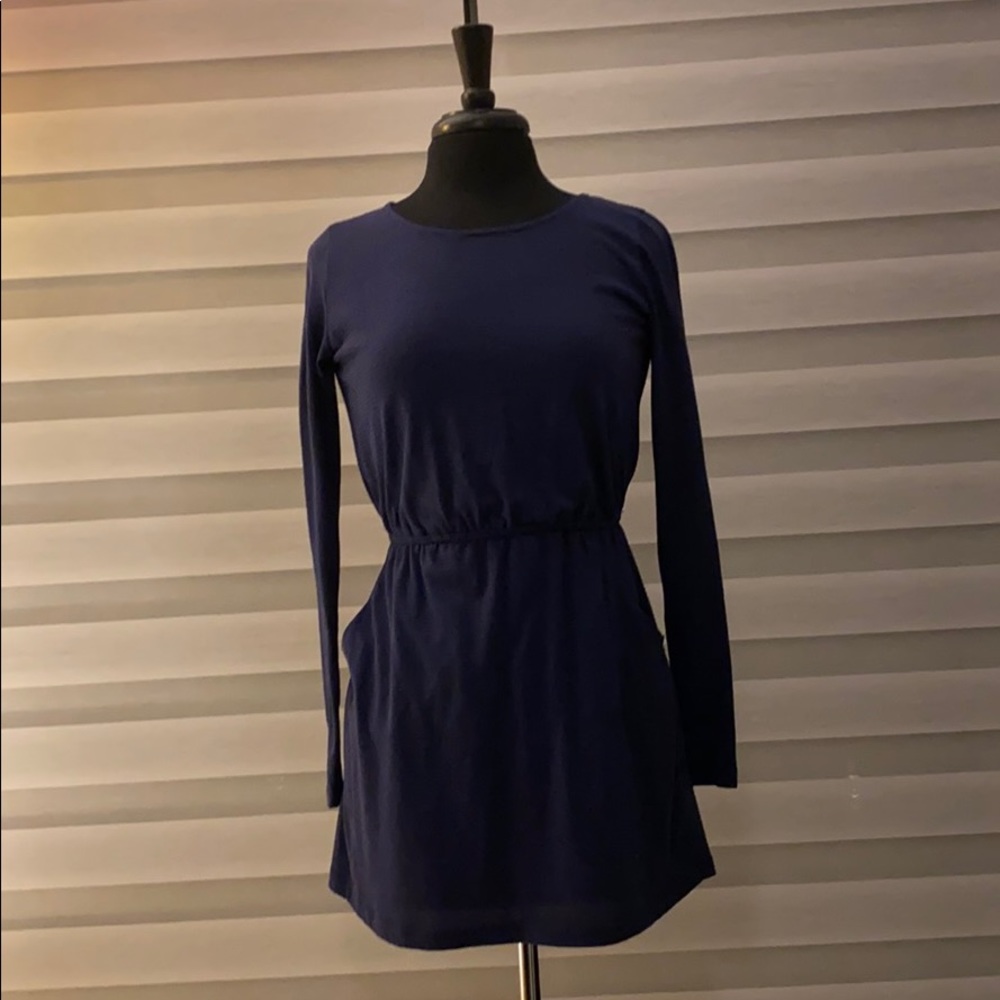 Navy blue mini dress
